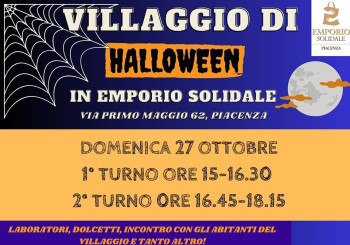 Villaggio di Halloween in Emporio Solidale