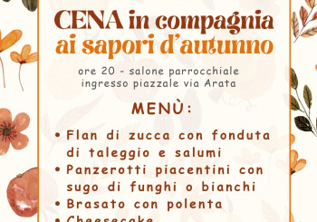 CENA ai sapori d'autunno