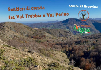 Sentieri di cresta tra Val Trebbia e Val Perino