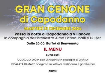 Gran Cenone di Capodanno a Villanova sull'Arda