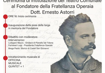 Cerimonia di Intitolazione del Teatro Comunale a Pianello Val Tidone