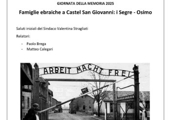 Giornata della Memoria 2025: Famiglie ebraiche a Castel San Giovanni – I Segre e gli Osimo